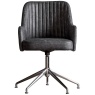 Gallery Curie Swivel Chair Antique Ebony