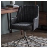 Gallery Gallery Curie Swivel Chair Antique Ebony
