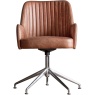 Gallery Gallery Curie Swivel Chair Vintage Brown Leather