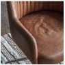 Gallery Gallery Curie Swivel Chair Vintage Brown Leather