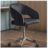 Gallery Gallery Murray Swivel Chair Black Velvet