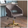 Gallery Gallery Murray Swivel Chair Grey Velvet