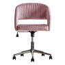 Gallery Murray Swivel Chair Pink Velvet