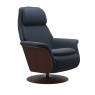 Stressless Sam Power Recliner Chair With Disc Base - Wood Arms