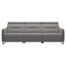 Stressless Emily Steel 3 Seat Sofa With 2 Power - 2 Colours Options - Quick Ship!