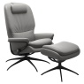 Stressless Rome High Back Chair & Stool With Star Base