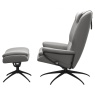 Stressless Stressless Rome High Back Chair & Stool With Star Base