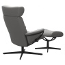 Stressless Stressless Berlin Adjustable Headrest Chair & Stool With Urban Cross Base