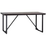 Brentham Furniture Industrial Teak Iron 1.6m Fixed Top Table