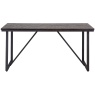 Brentham Furniture Industrial Teak Iron 1.6m Fixed Top Table