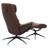 Stressless Stressless Berlin High Back Chair & Stool With Star Base