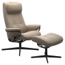 Stressless Berlin High Back Chair & Stool With Urban Cross Base