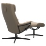 Stressless Stressless Berlin High Back Chair & Stool With Urban Cross Base