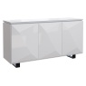 Brentham Furniture Bevel Gloss 3 Drawer Sideboard