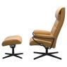 Stressless Stressless London High Back Chair & Stool With Urban Cross Base