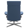 Stressless Stressless London with Adjustable Headrest Chair & Stool With Urban Cross Base