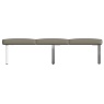 Brentham Furniture Contemporary Grey Oak 1.8m Dining Bench in Taupe
