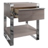 Contemporary Grey Oak Large Side Table