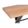 Brentham Furniture Industrial Oak 1.3m Bench