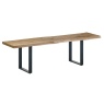 Brentham Furniture Reclaimed Natural 1.6m Dining Table With U Shaped Leg - Natural Finish