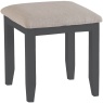 Classic Painted Oak Charcoal Dressing Table Stool