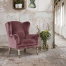 Tetrad Ellington Plain Back Chair in Mauve Velvet