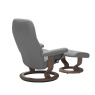 Stressless Stressless Consul Chair and Stool with Classic Base