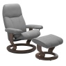 Stressless Consul Chair and Stool with Classic Base
