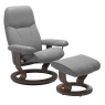 Stressless Stressless Consul Chair and Stool with Classic Base