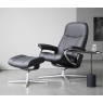 Stressless Furniture Stressless Consul Chair and Stool with Cross Base
