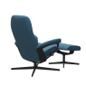 Stressless Stressless Consul Chair and Stool with Cross Base