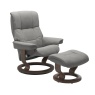 Stressless Mayfair Chair and Stool with Classic Base