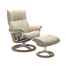 Stressless Mayfair Chair and Stool with Signature Base