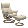 Stressless Mayfair Chair and Stool with Signature Base