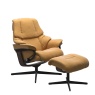 Stressless Reno Chair and Stool with Cross Base