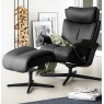 Stressless Magic Chair and Stool with Cross Base
