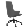 Stressless Stressless Mint High Back Office Chair With Arms - Batick Wild Dove Leather - Quick Ship!