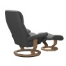 Stressless Stressless View Chair and Stool with Classic Base