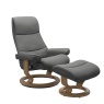 Stressless Stressless View Chair and Stool with Classic Base