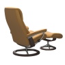 Stressless Stressless View Chair and Stool with Signature Base