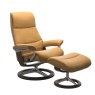 Stressless Stressless View Chair and Stool with Signature Base