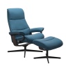 Stressless Stressless View Chair and Stool with Cross Base