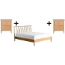 Ercol Teramo Kingsize Bed + 2 x Bedside Chest