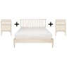 Ercol Salina Double Bed + 2x Ercol Salina 2 Drawer Bedside Cabinet