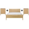 Ercol Rimini 3280 Double Bed + 2x Ercol Rimini 3282 3 Drawer Bedside Cabinets