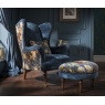 Spink & Edgar By Tetrad Spink & Edgar Crawford Chair - Allure Azure Velvet with Royal Garden Sapphire