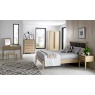 Bentley Designs Rimini Aged Oak & Weathered Oak Slatted Bedstead 135cm Double