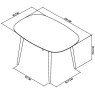 Bentley Designs Bentley Designs Dansk Scandi Oak 4 Seater Table