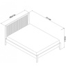 Bentley Designs Bentley Designs Rimini Aged Oak & Weathered Oak Kingsize Slatted Bedstead
