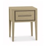 Bentley Designs Rimini Aged Oak & Weathered Oak 1 Drawer Nightstand